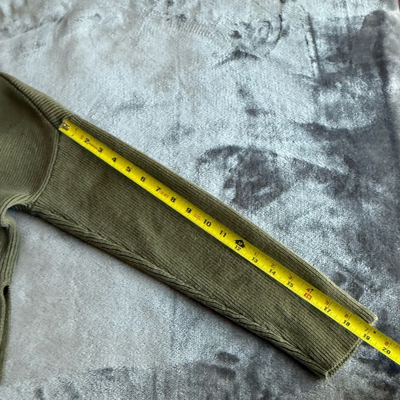 Alex Mill Jo Ribbed Cardigan Sweater In Olive V-neck Long Sleeve Size XS - Picture 13 of 15